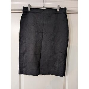 J.Crew No. 2 Pencil Skirt Black Cotton Viscose Stretch Size 8 workwear career